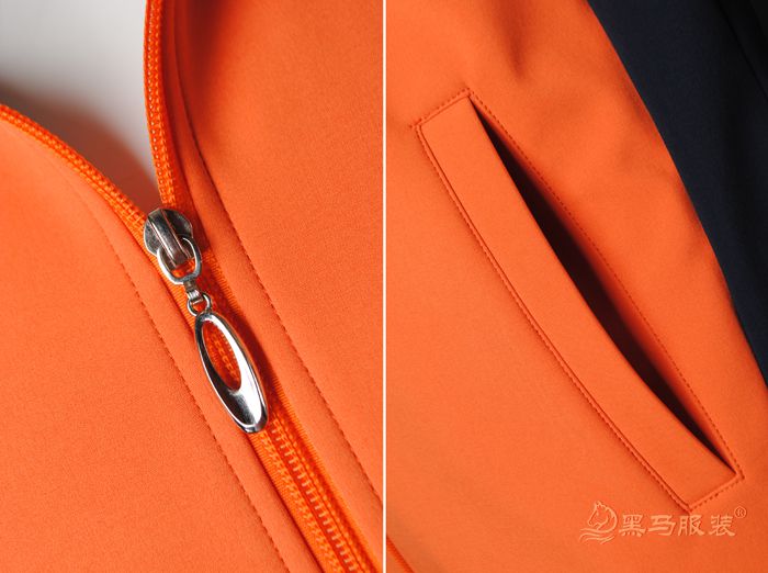 車易拍工作服拉鏈、側兜細節圖